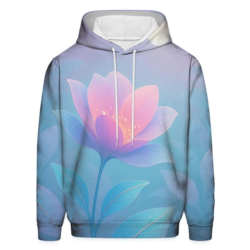 Moonlit Gradient Gardens lightweight hoodies