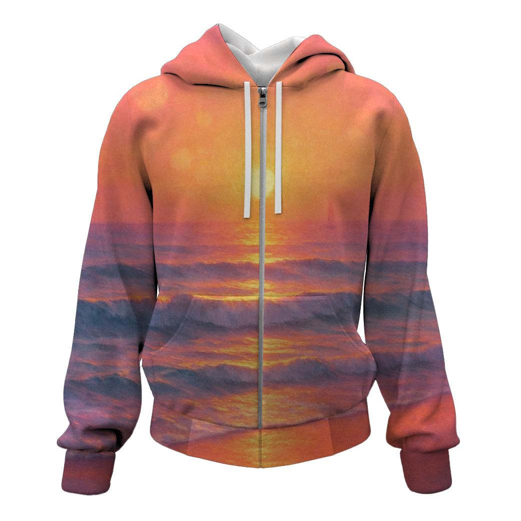 Coral Horizon Drift designer hoodies