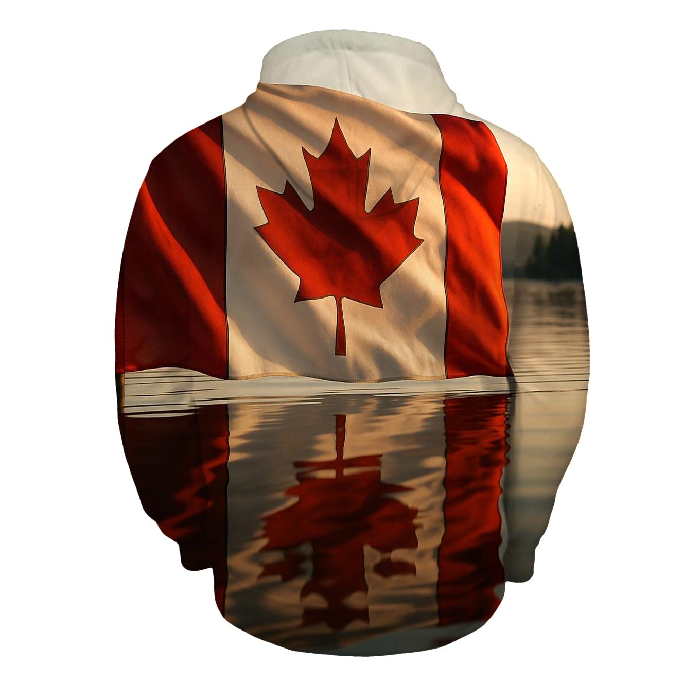 Canada Maple Reflection lightweight hoodies