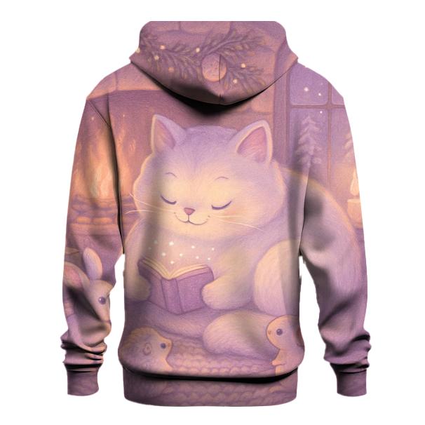 Fireplace Storytime With Snowcat custom hoodies