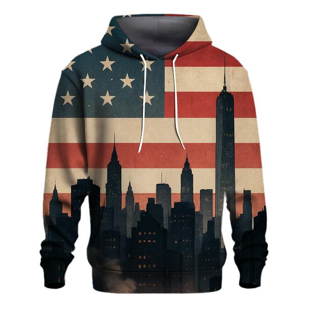 Urban Skyline Stripes custom hoodies