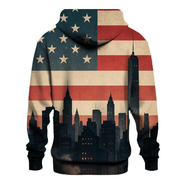 Urban Skyline Stripes custom hoodies