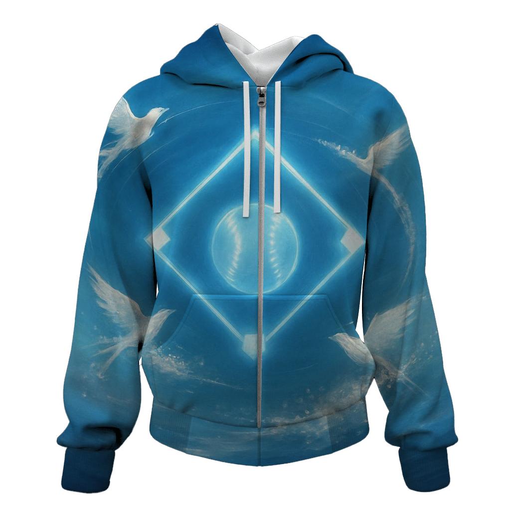 Diamond Aurora With Blue Jays custom hoodies
