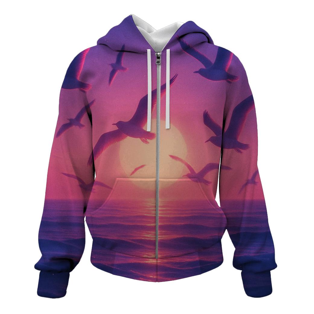 Magenta Tide Serenade hoodies fashion