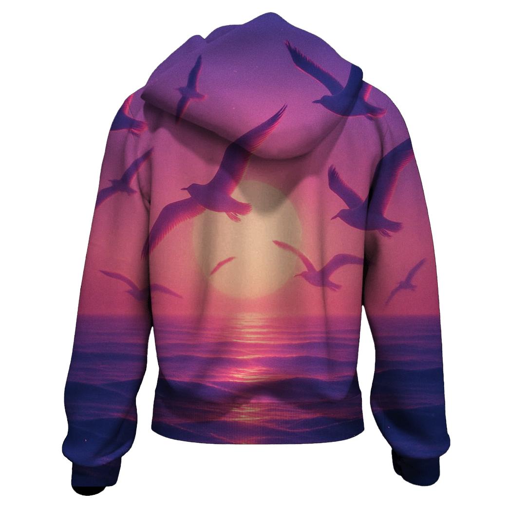 Magenta Tide Serenade hoodies fashion