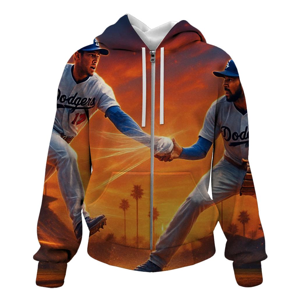 California Sunset Double Play embroidered hoodies