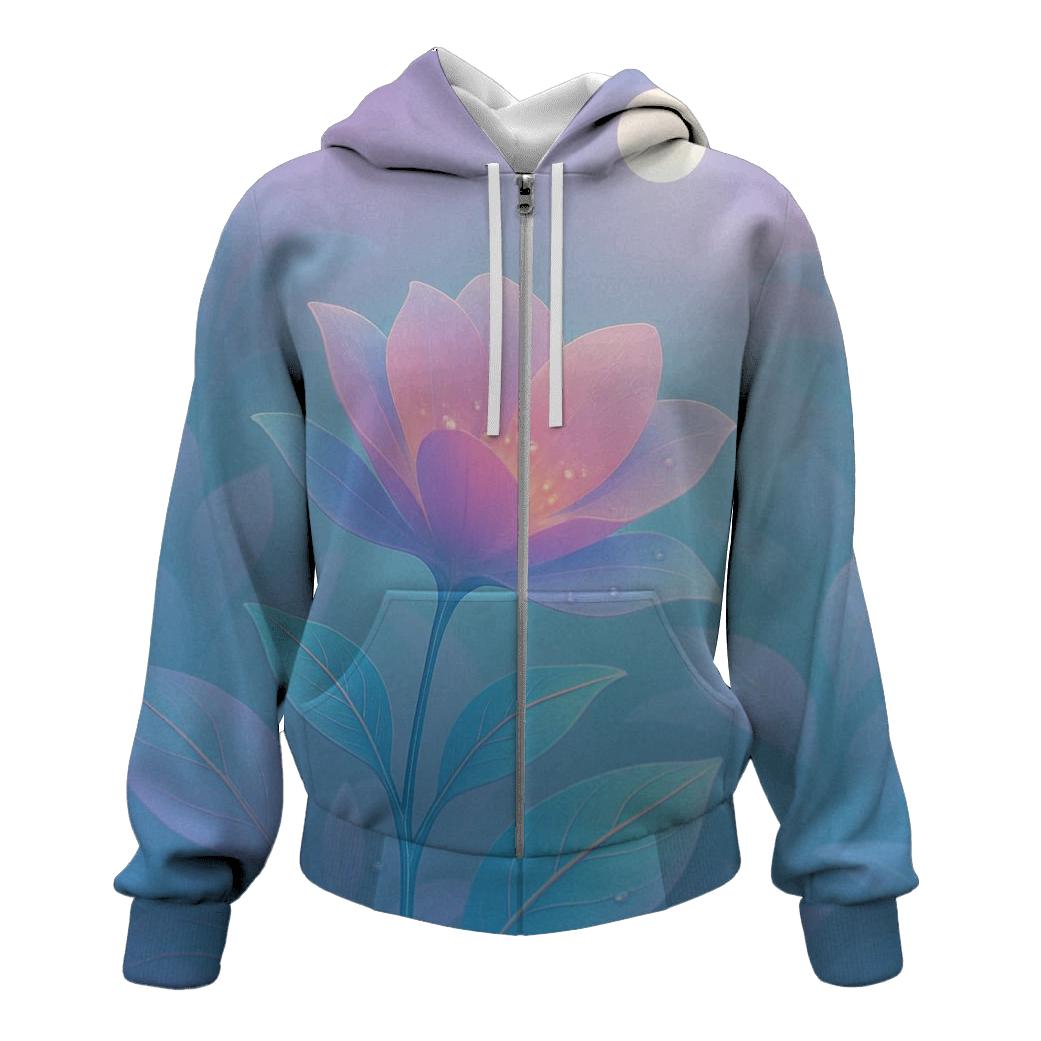 Moonlit Gradient Gardens custom hoodies