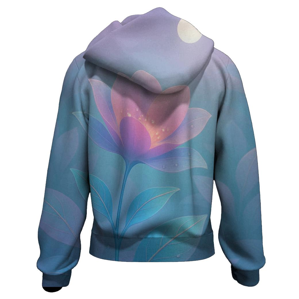 Moonlit Gradient Gardens custom hoodies
