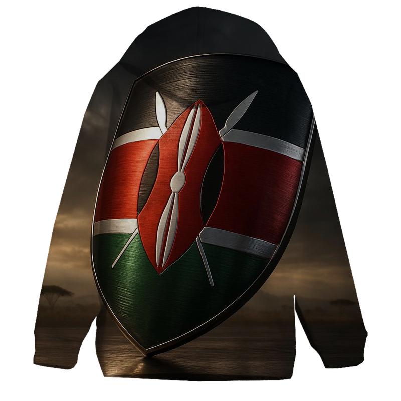 Kenya Shield Motion premium hoodies