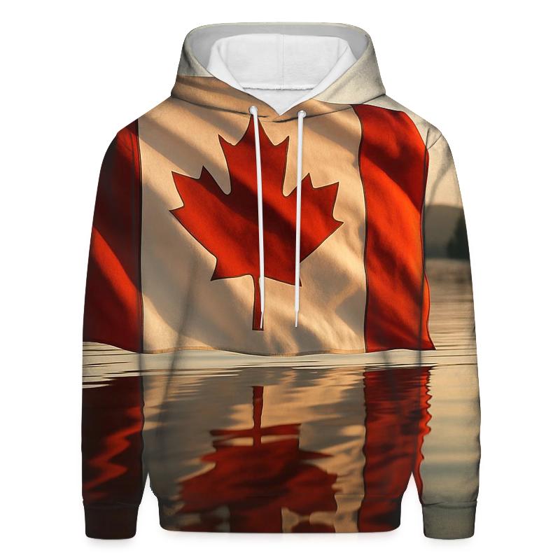 Canada Maple Reflection pullover hoodies