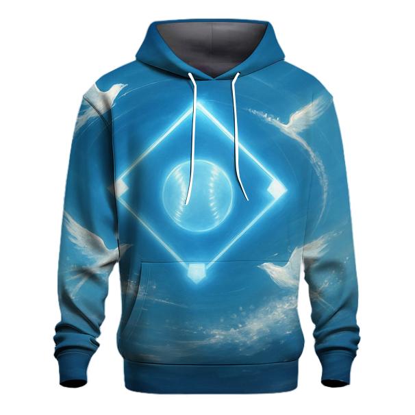 Diamond Aurora With Blue Jays graphic hoodies