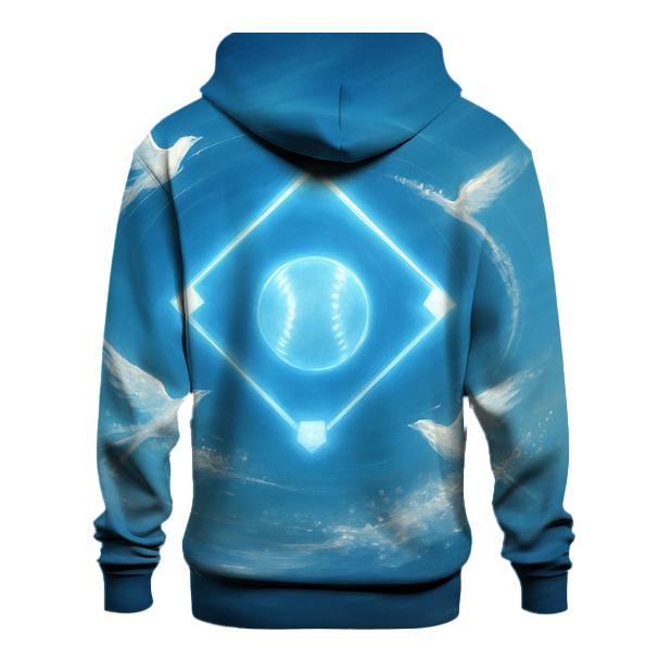 Diamond Aurora With Blue Jays graphic hoodies