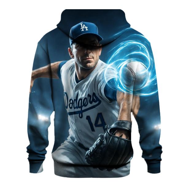 Pitcher In Focus printed hoodies