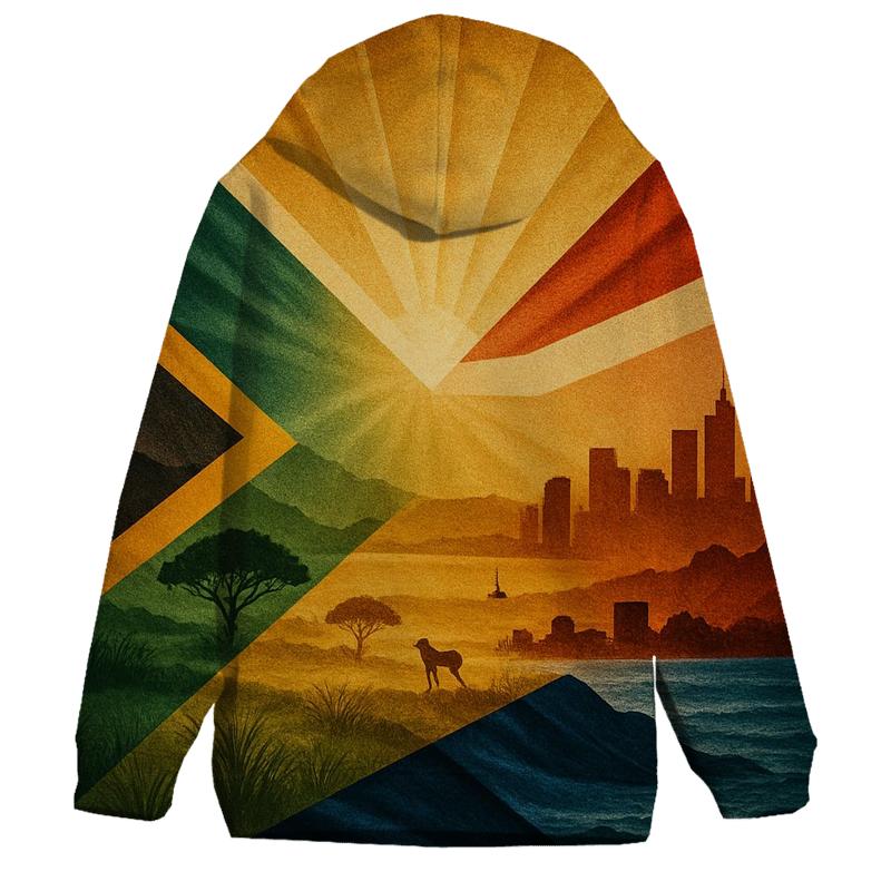 South Africa Unity Collage graphic hoodies