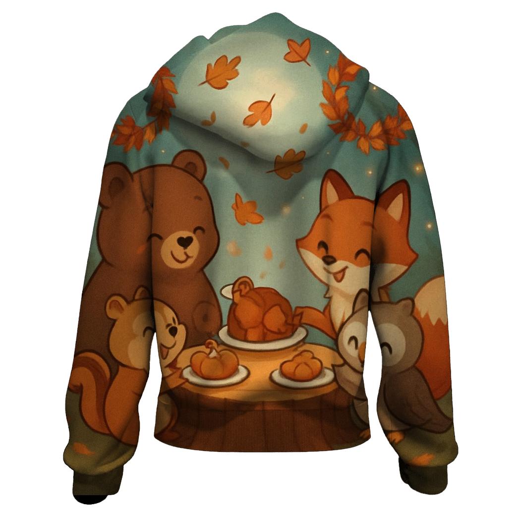 Woodland Feast Quartet premium hoodies