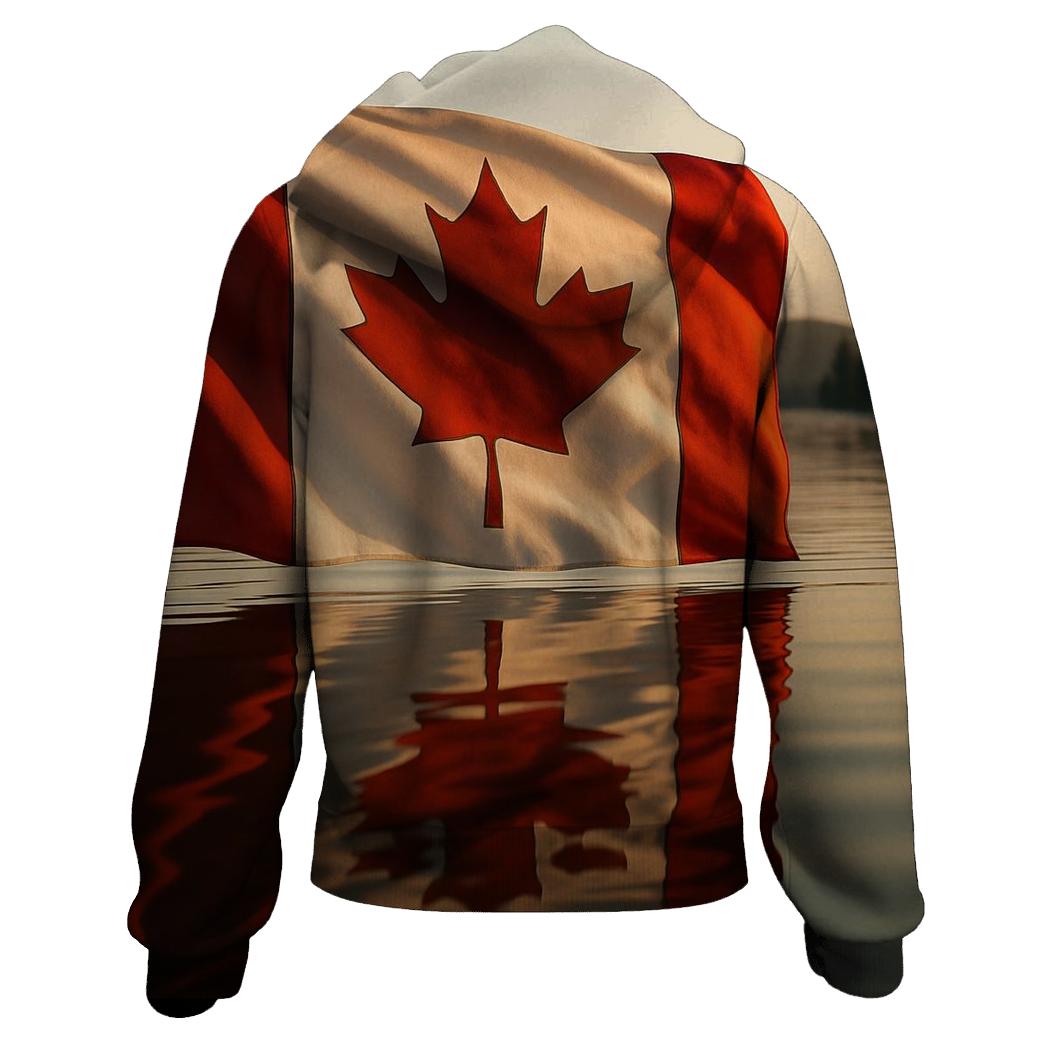 Canada Maple Reflection zip-up hoodies