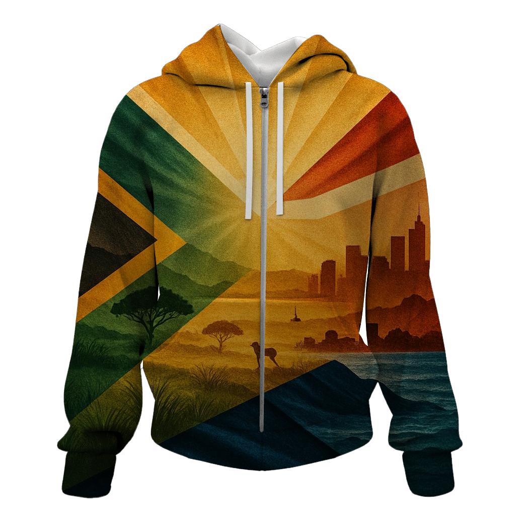 South Africa Unity Collage hoodie designs