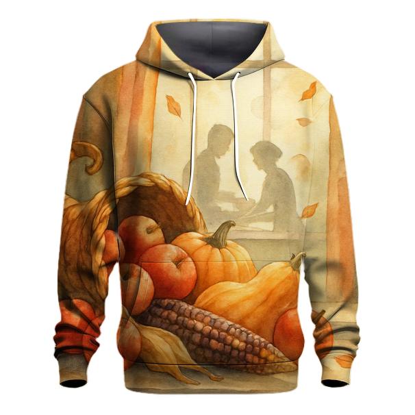 Cornucopia Window Glow embroidered hoodies