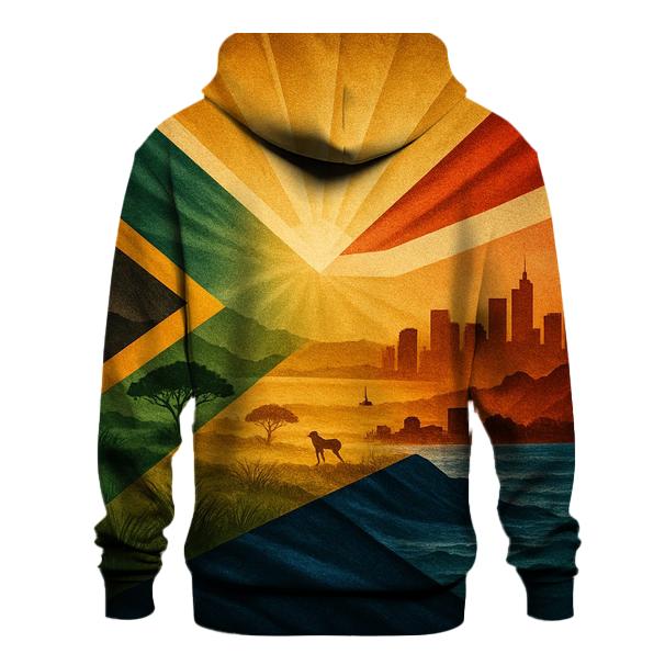 South Africa Unity Collage embroidered hoodies