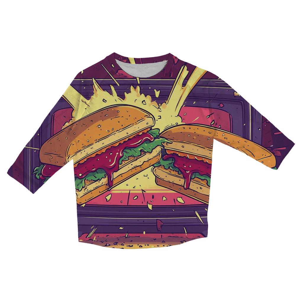 VHS Samurai Showdown casual three quarter sleeve shirts