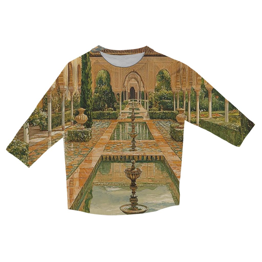 Alhambra - Granada designer 3/4 sleeve blouses