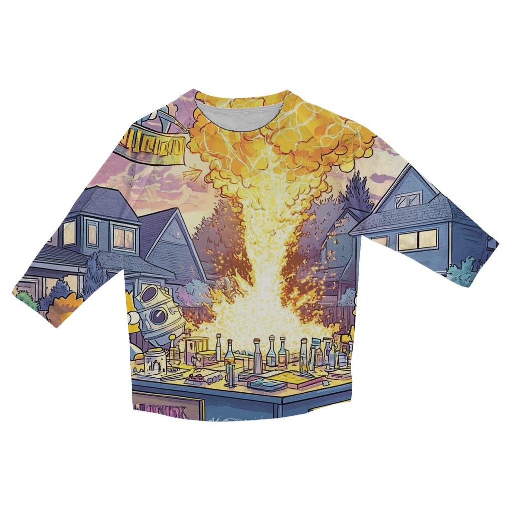 Simpsons Suburban Science Fair Fiasco designer 3/4 sleeve blouses