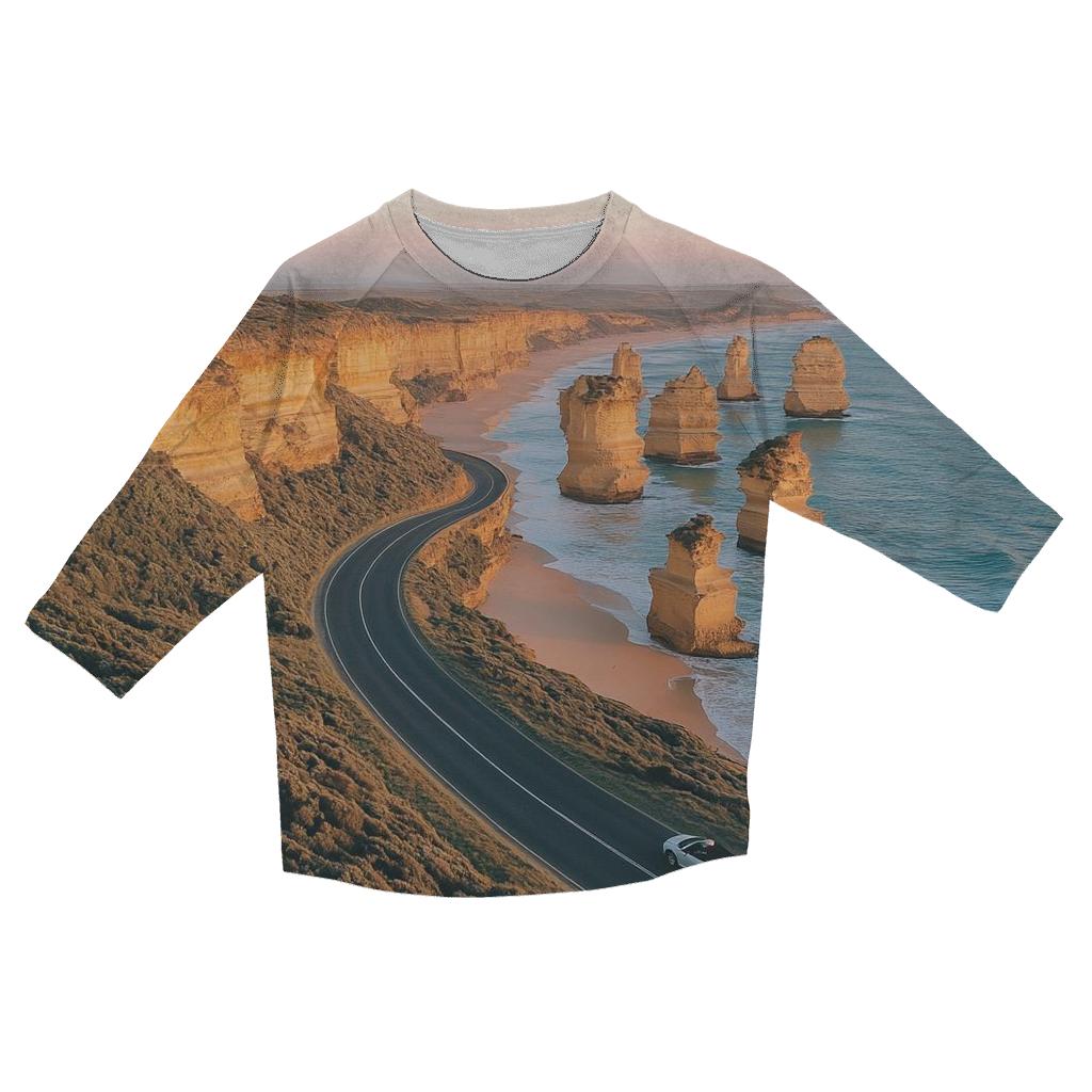 Great Ocean Road - Victoria custom 3/4 sleeve shirts