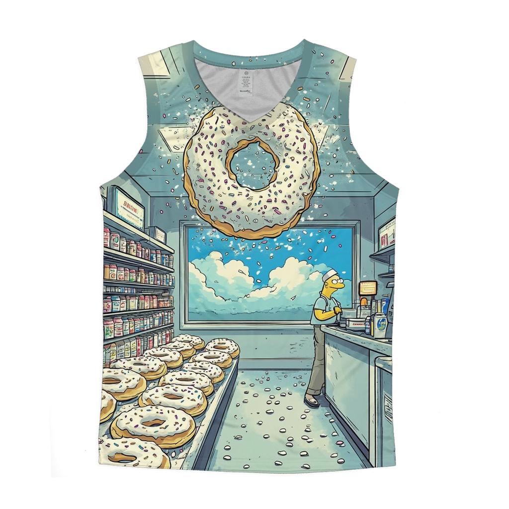 Donut Tornado At Kwik E Mart cotton sleeveless tops
