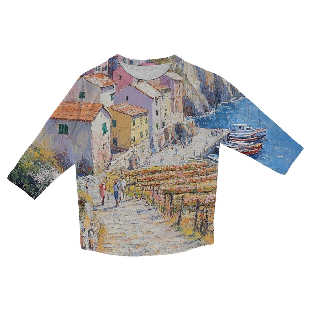 Cinque Terre - Liguria fashion 3/4 sleeve shirts