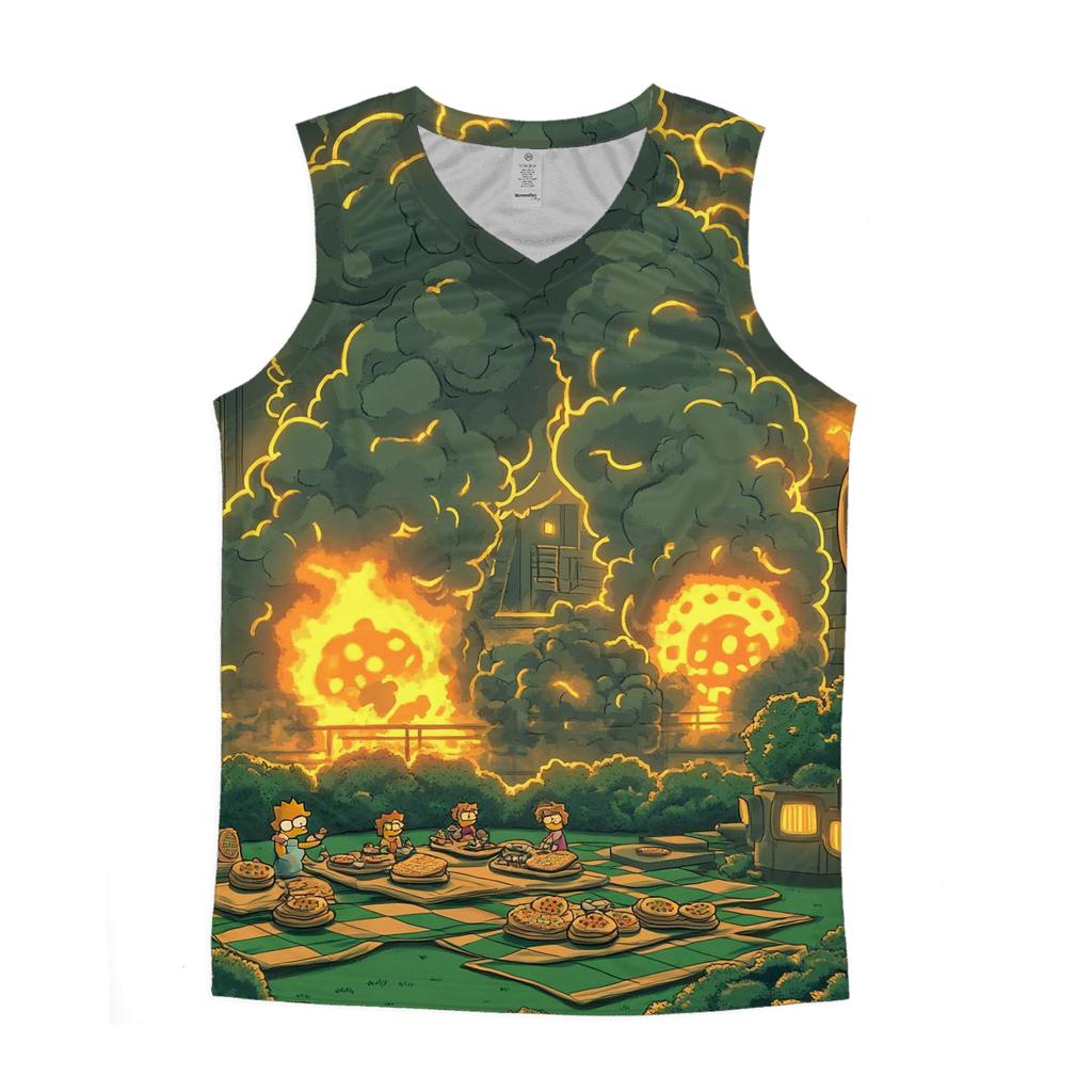 Nuclear Picnic In The Reactor Garden personalized athletic tanks