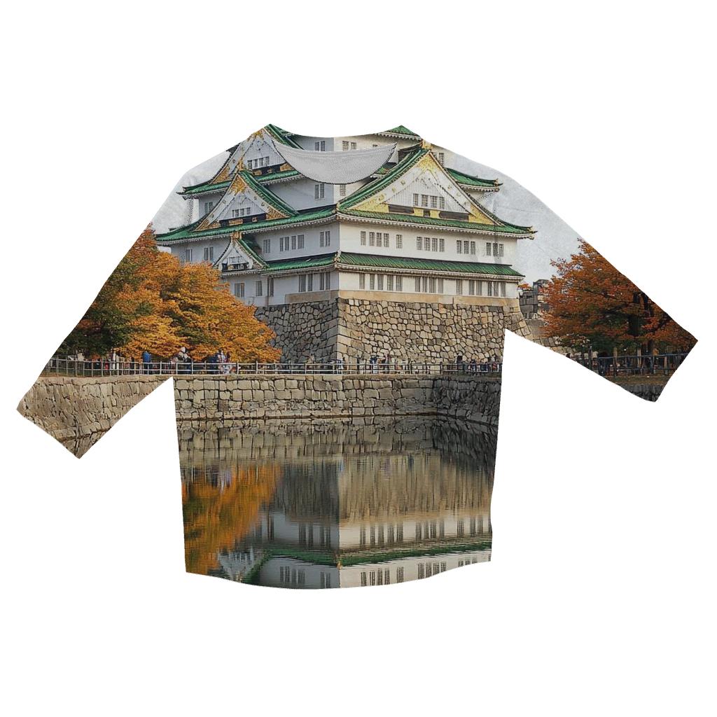 Osaka Castle - Osaka trendy 3/4 sleeve tops