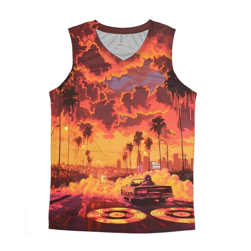 Snoop Dogg Sunset Cruise sports performance tank tops