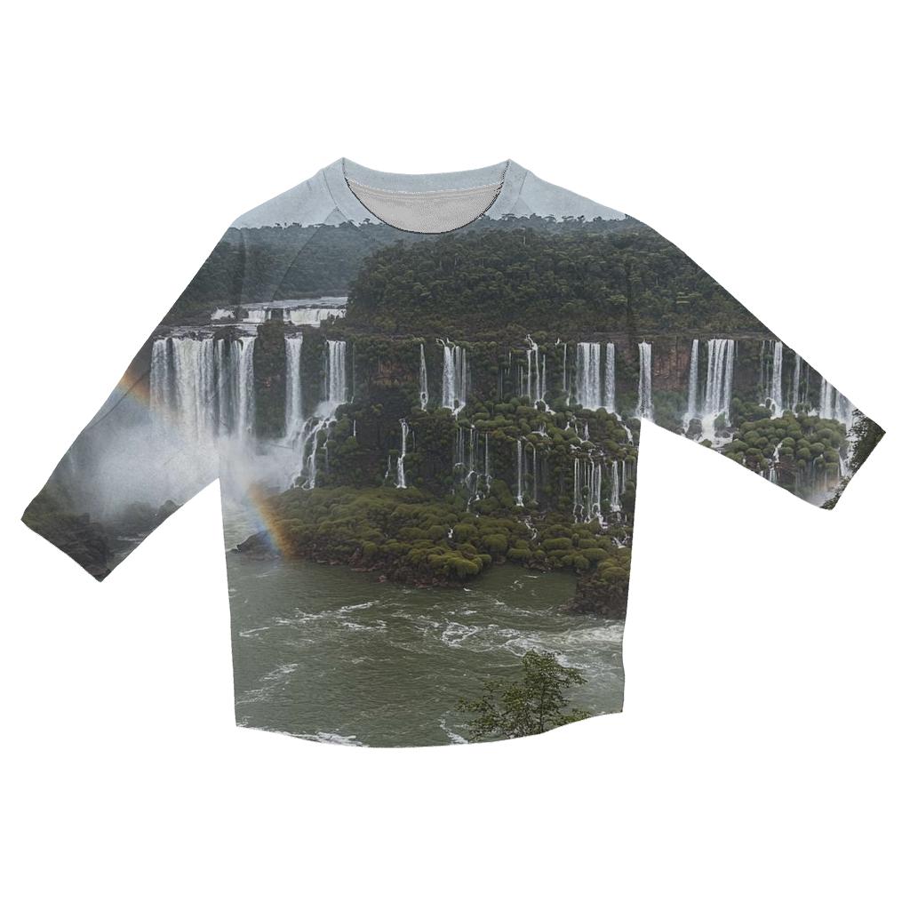 Iguazu Falls - Argentina custom 3/4 sleeve shirts