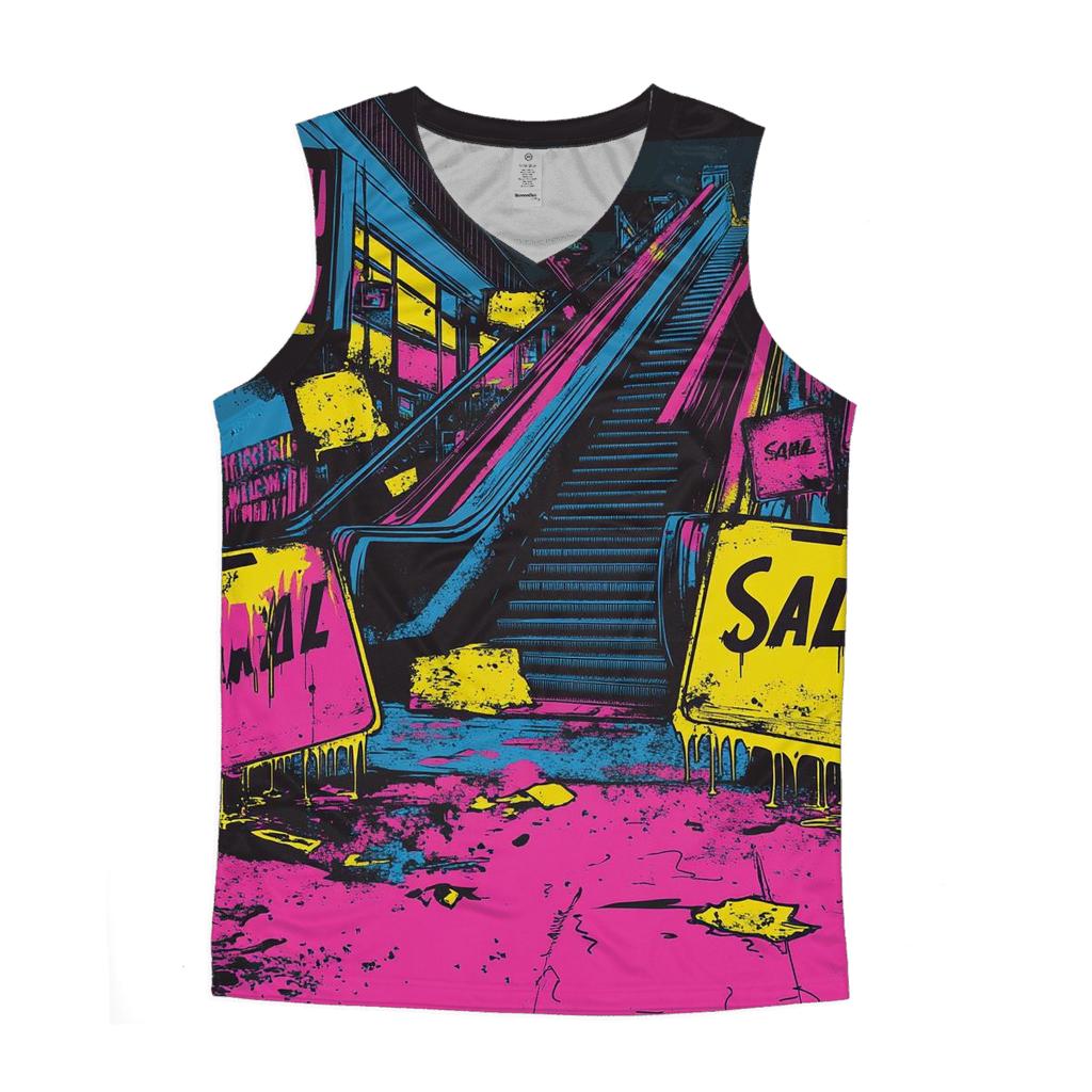 Comic Mall Mayhem casual summer tank tops