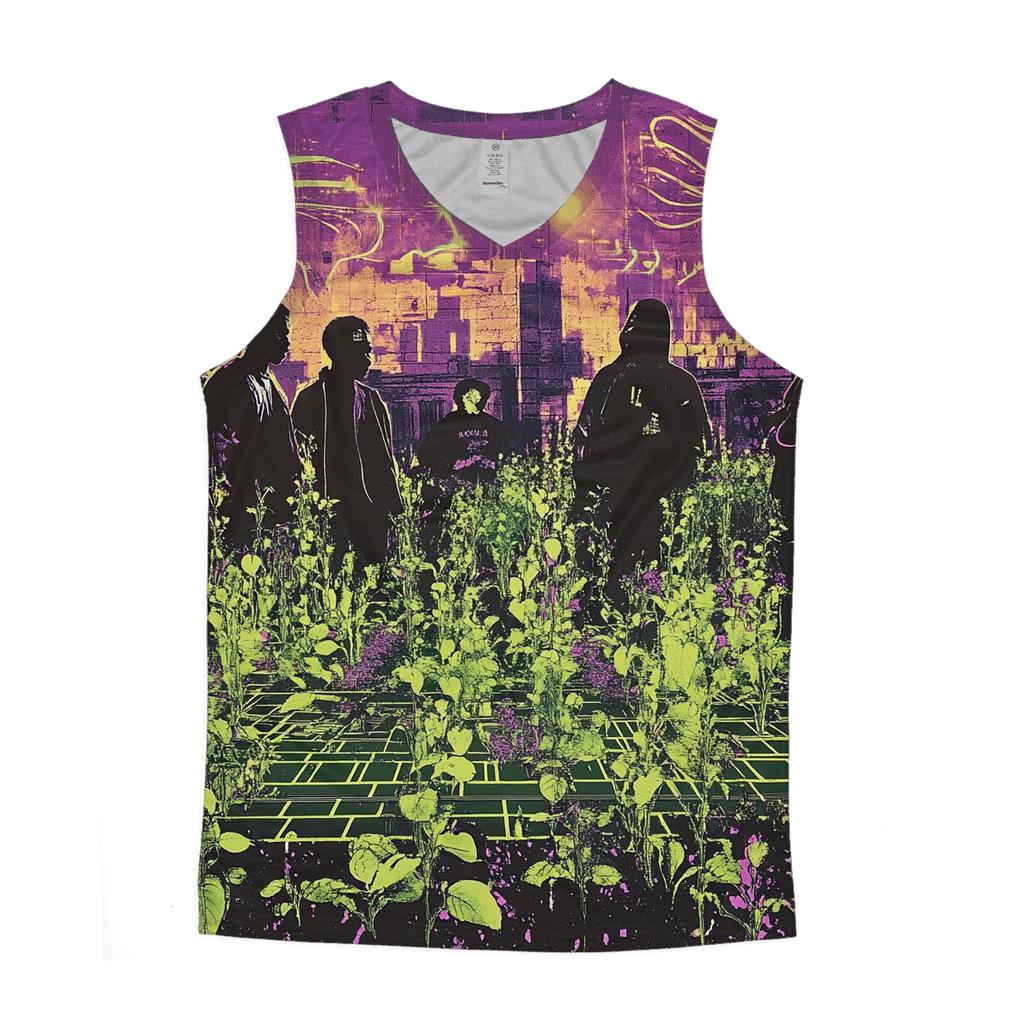 A Tribe Sonic Garden trendy fitted tank tops