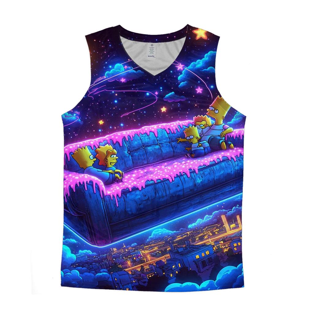 Couch To Cosmos Living Room Odyssey cotton sleeveless tops