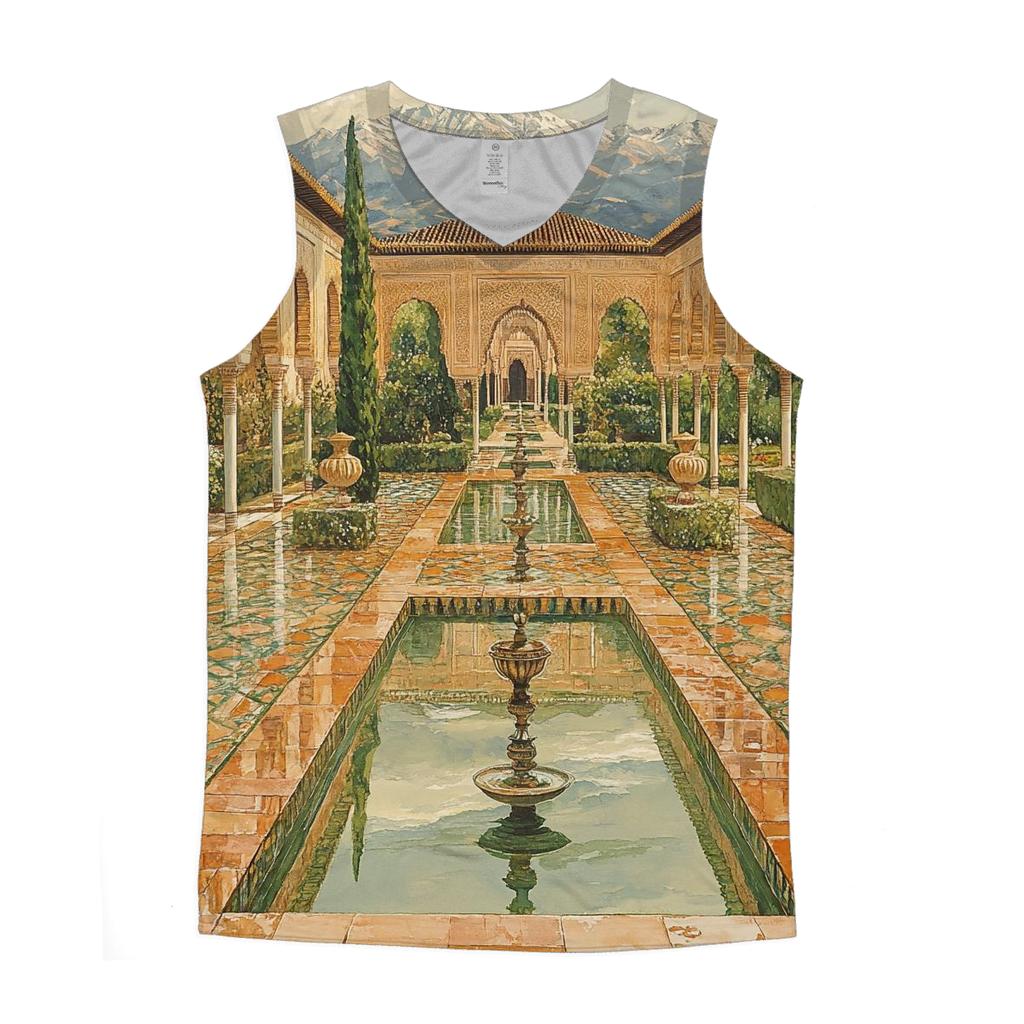 Alhambra - Granada graphic print tank tops