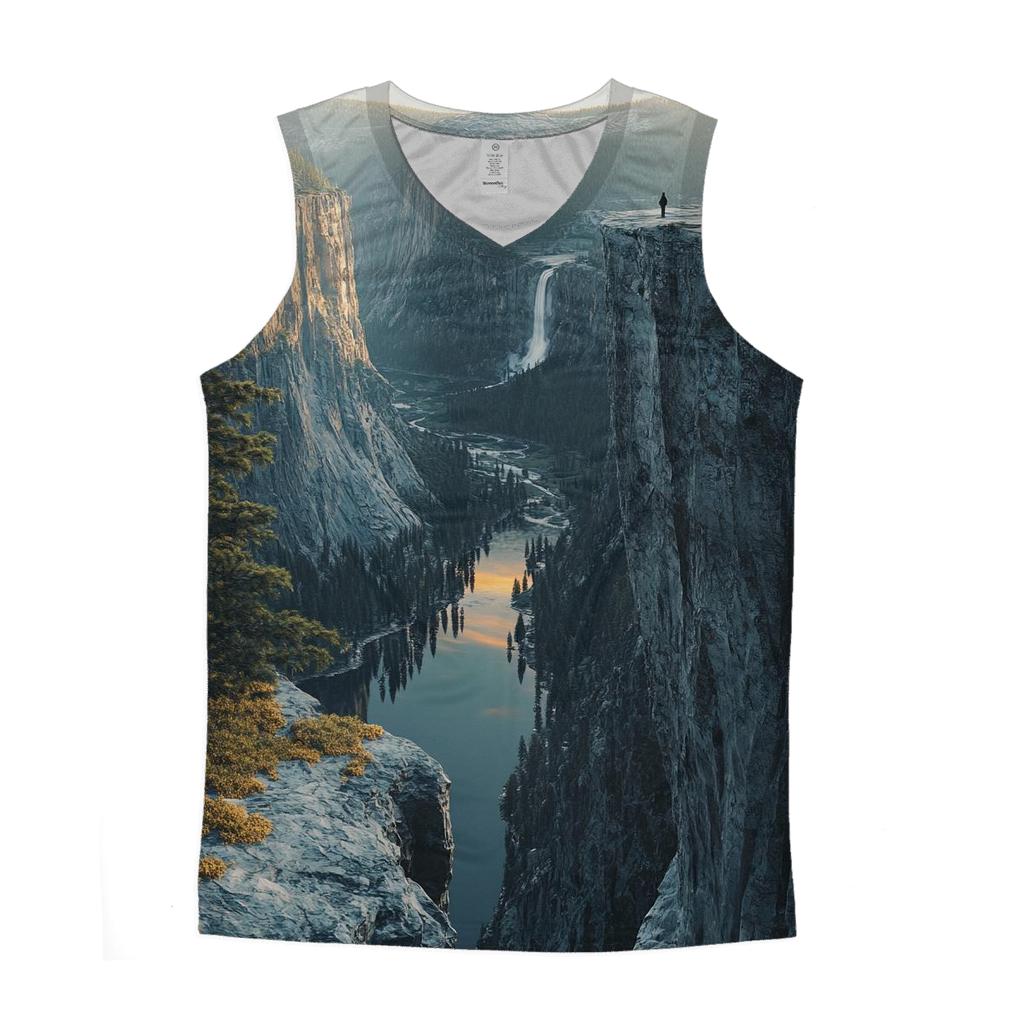 Yosemite Valley - California graphic print tank tops