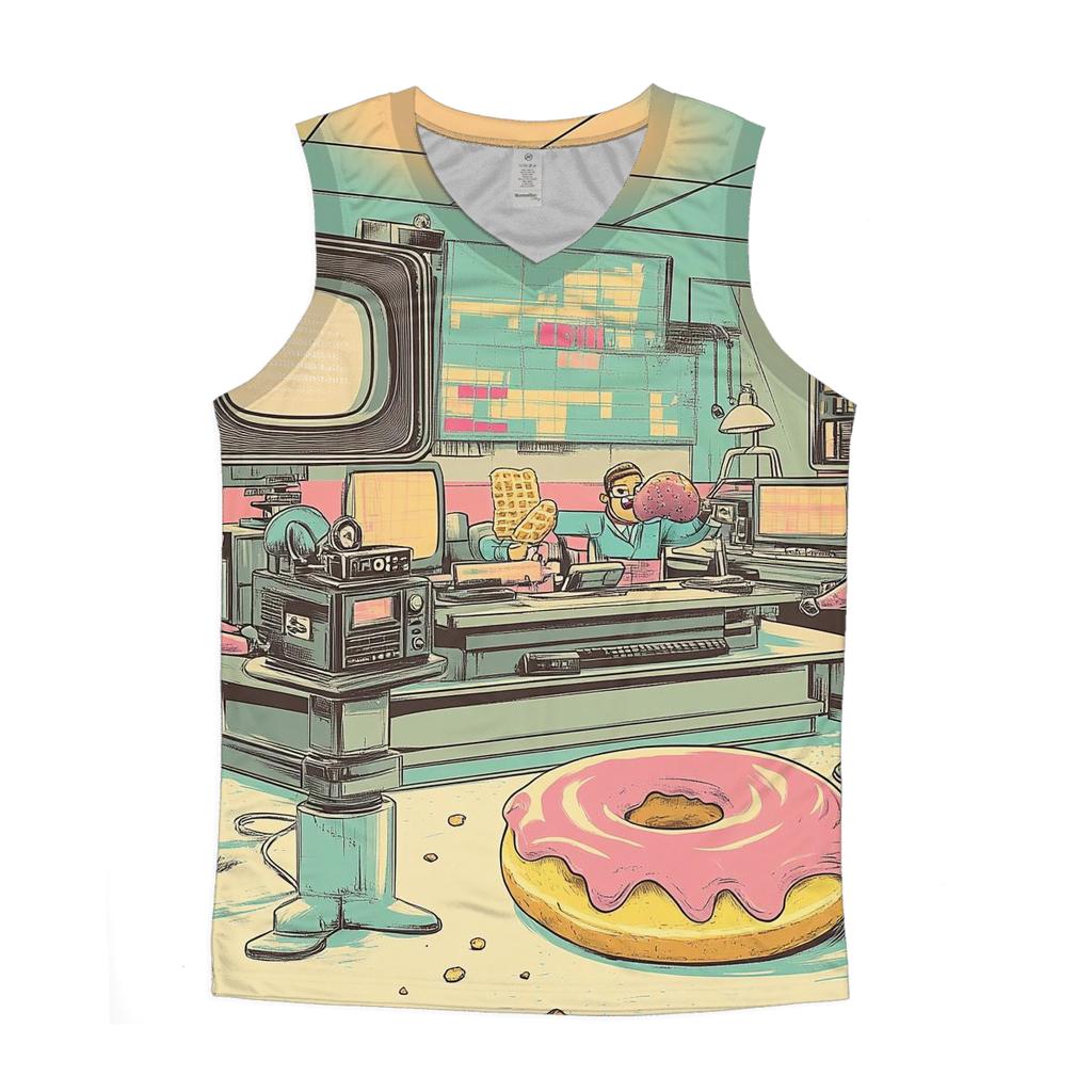 Breakfast Broadcast Brawl custom tank tops