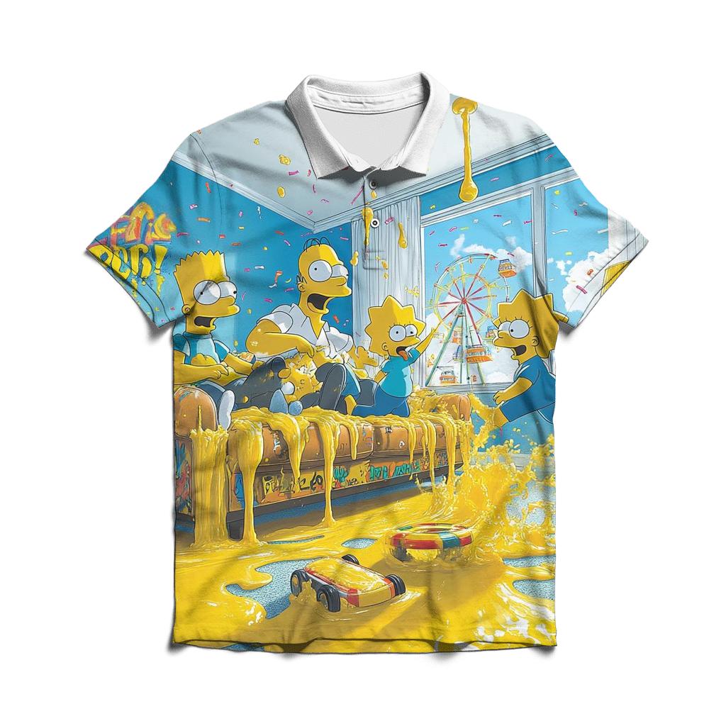 Couch Gag Carnival stylish collar polo tees