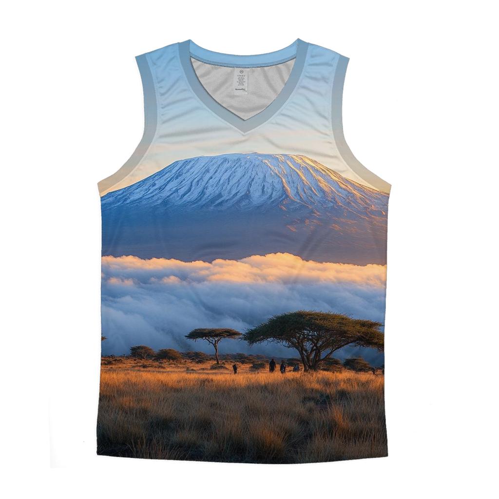 Mount Kilimanjaro - Tanzania trendy fitted tank tops