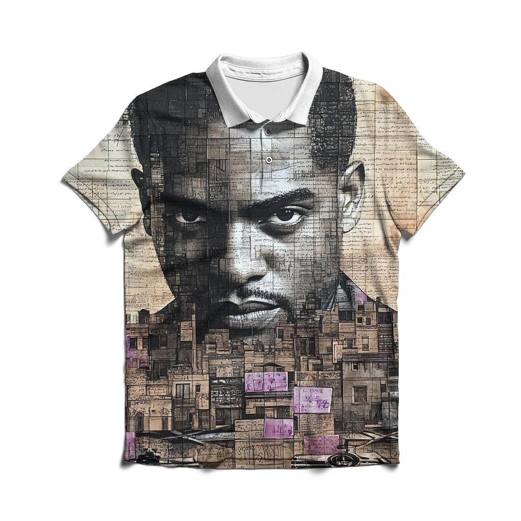 Nas Queensbridge Mosaic custom polo shirts