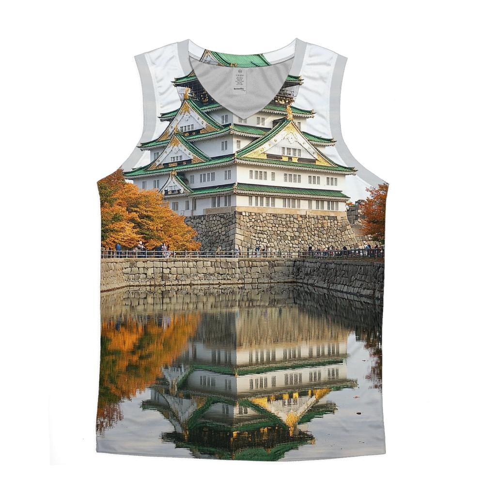 Osaka Castle - Osaka cotton sleeveless tops