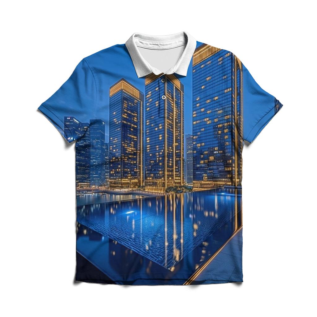 Marina Bay Sands - Singapore premium cotton polo shirts