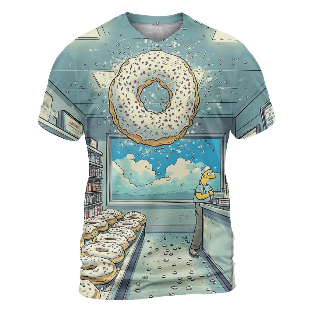 Donut Tornado At Kwik E Mart statement graphic shirts