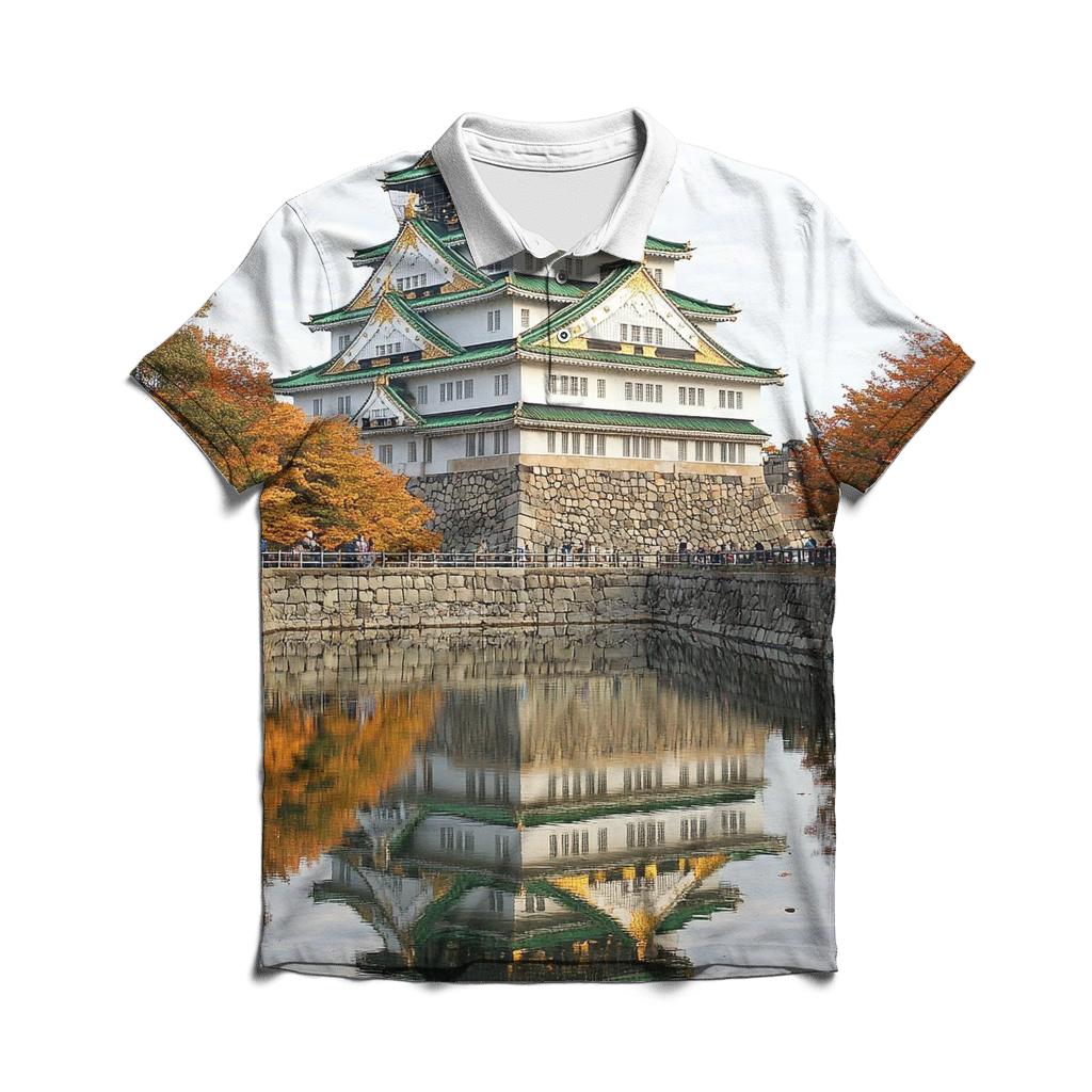 Osaka Castle - Osaka stylish collar polo tees