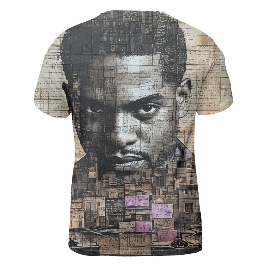 Nas Queensbridge Mosaic trendy printed shirt styles