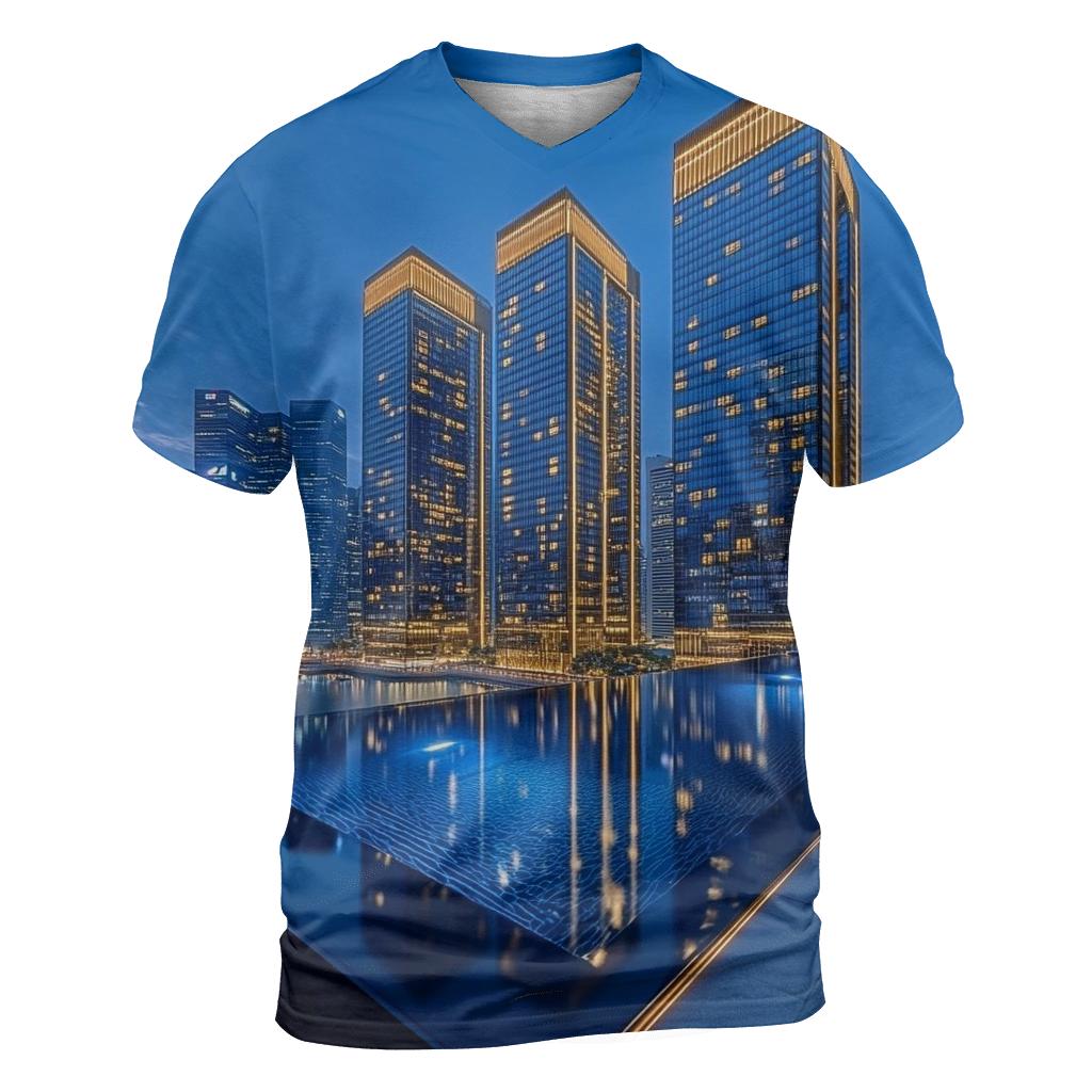 Marina Bay Sands - Singapore designer pattern shirts