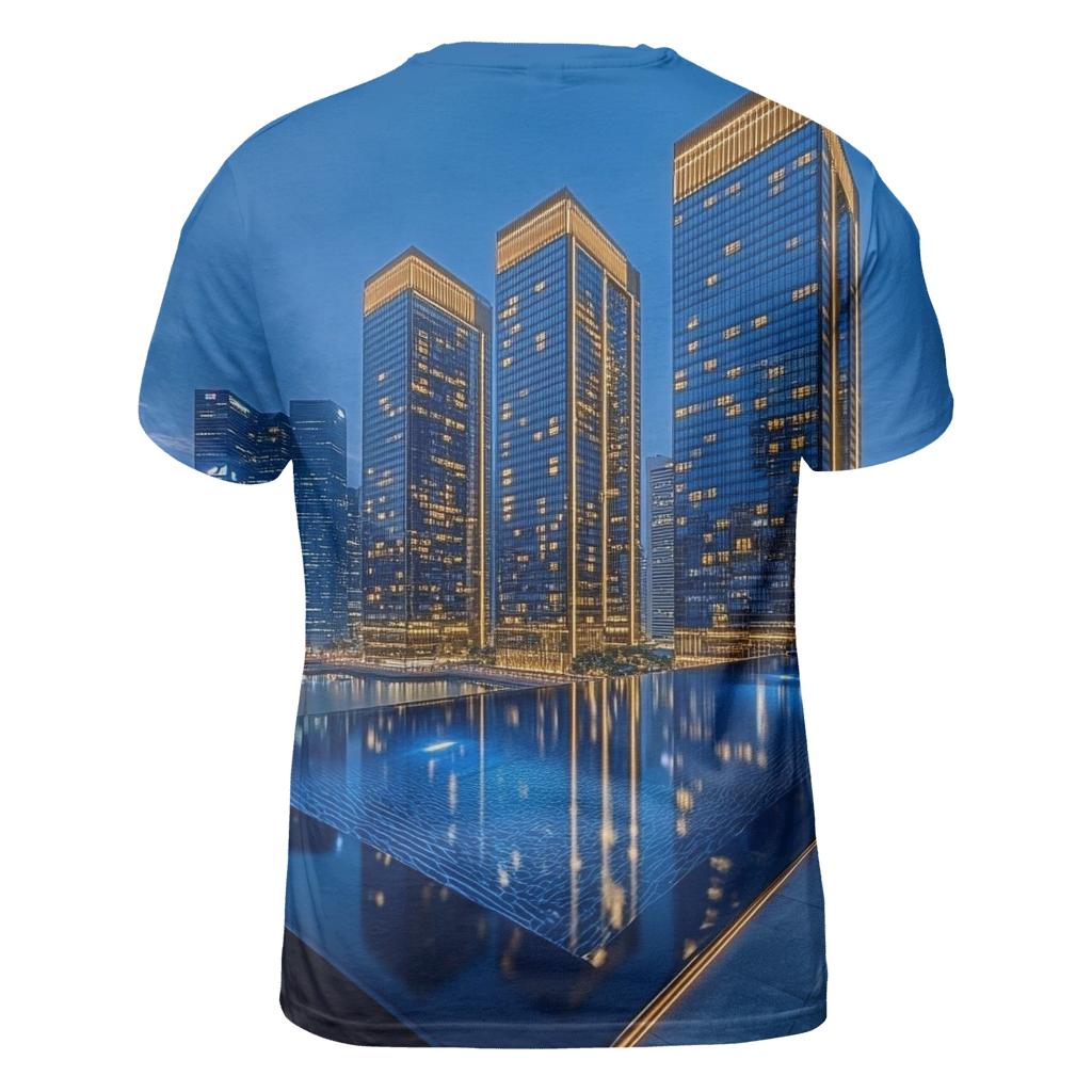 Marina Bay Sands - Singapore designer pattern shirts