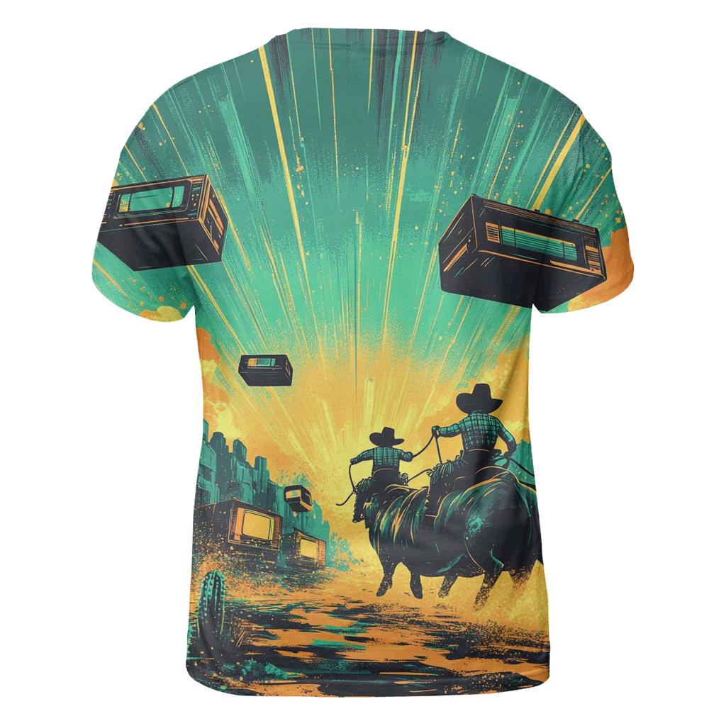 Retro Arcade Rodeo unique graphic print tees